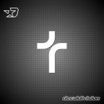 Religious Cross Sticker